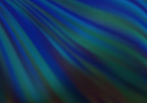 Dark BLUE vector pattern with curved circles. イラスト素材