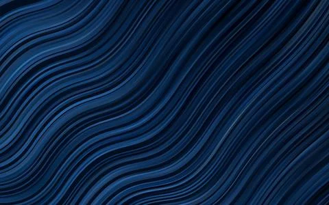 Dark BLUE vector pattern with liquid shapes. Illustrazione stock