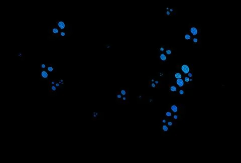 Dark BLUE vector pattern with liquid shapes. Illustrazione stock