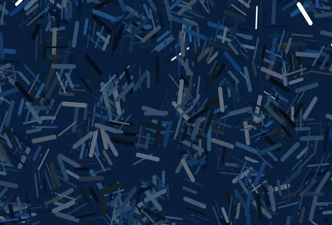 Dark blue vector pattern with narrow lines. Illustrazione stock