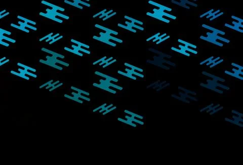 Dark BLUE vector pattern with narrow lines. Stock Illustration