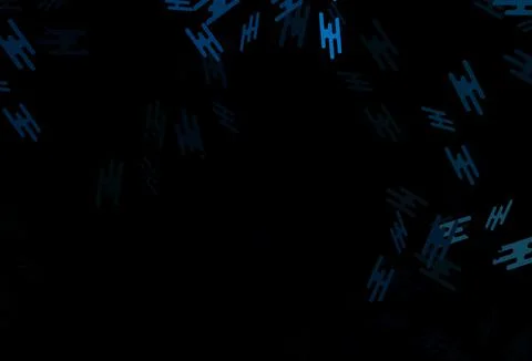 Dark BLUE vector pattern with narrow lines. Stock Illustration