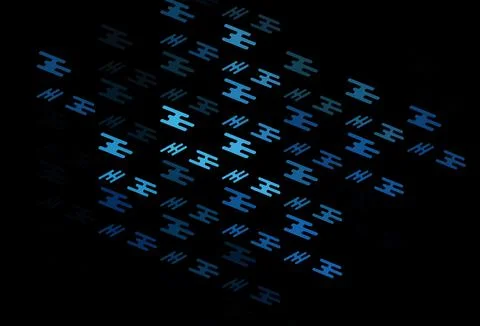 Dark BLUE vector pattern with narrow lines. Stock Illustration