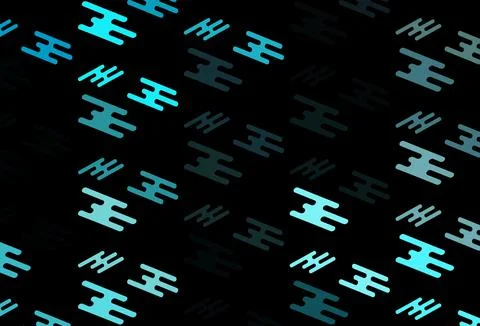 Dark BLUE vector pattern with narrow lines. Stock Illustration