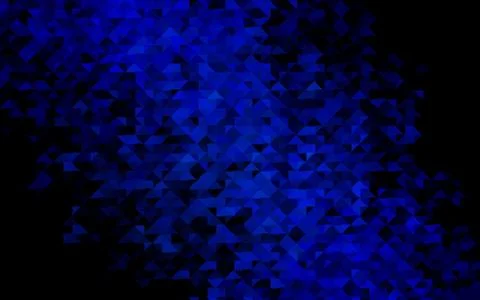 Dark BLUE vector pattern in polygonal style. Stock Illustration