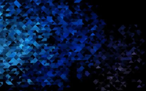 Dark BLUE vector pattern in polygonal style. Stock Illustration