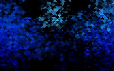 Dark BLUE vector pattern in polygonal style. Stock Illustration