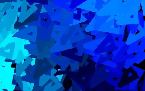 Dark BLUE vector pattern with polygonal style. イラスト素材