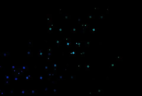 Dark BLUE vector pattern in polygonal style with circles. Illustrazione stock