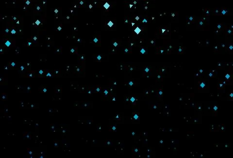 Dark blue vector pattern in polygonal style with circles. Illustrazione stock