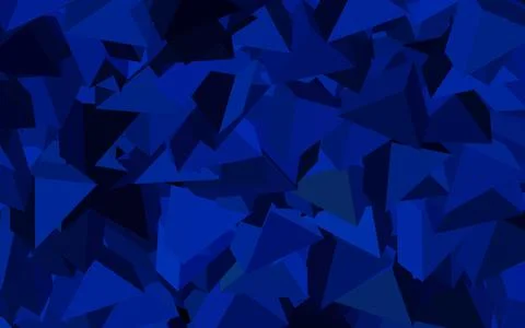 Dark BLUE vector pattern with polygonal style. Stock Illustration