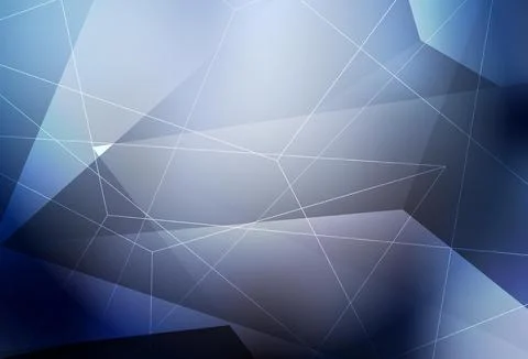 Dark BLUE vector pattern with polygonal style. Stock Illustration