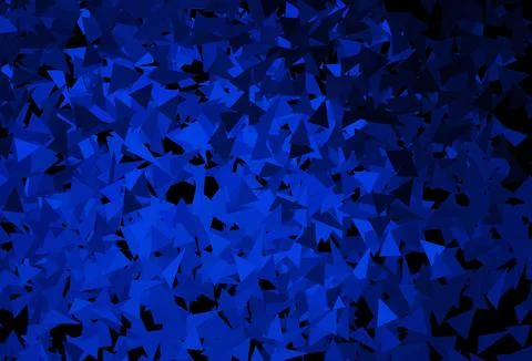 Dark BLUE vector pattern with polygonal style. 스톡 일러스트