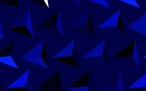 Dark BLUE vector pattern with polygonal style. Illustrazione stock