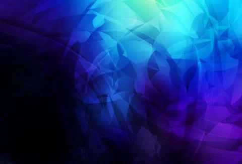 Dark BLUE vector pattern with random forms. イラスト素材