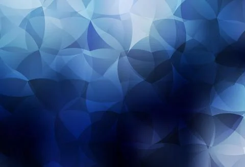 Dark BLUE vector pattern with random forms. 库存插图