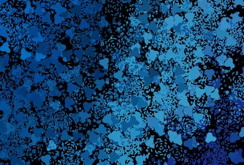 Dark BLUE vector pattern with random forms. Stock Illustration