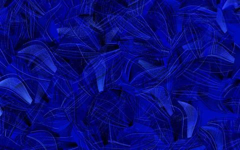 Dark BLUE vector pattern with random forms. Illustrazione stock