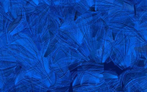 Dark BLUE vector pattern with random forms. Illustrazione stock