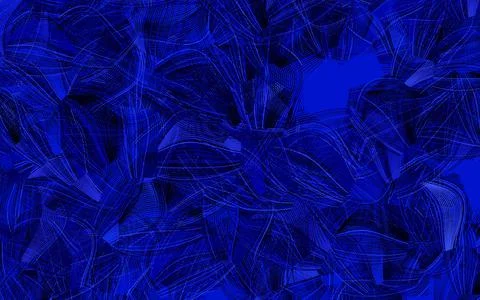 Dark BLUE vector pattern with random forms. Illustrazione stock
