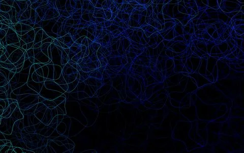 Dark BLUE vector pattern with random forms. Stock Illustration