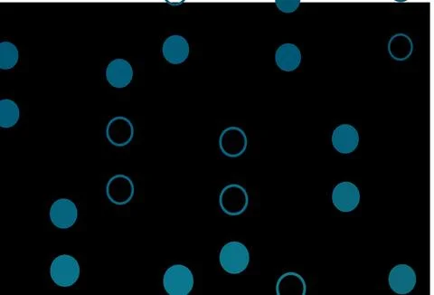 Dark BLUE vector pattern with spheres. Stockillustratie
