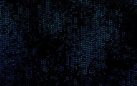 Dark BLUE vector pattern with spheres. Stock Illustration