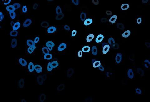 Dark BLUE vector pattern with spheres. イラスト素材