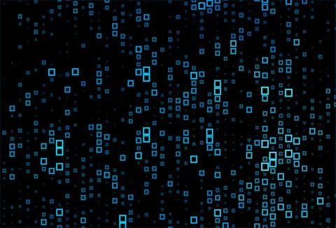 Dark BLUE vector pattern in square style. Illustrazione stock