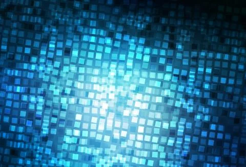 Dark BLUE vector pattern in square style. Illustrazione stock