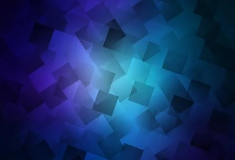 Dark BLUE vector pattern in square style. Stock Illustration