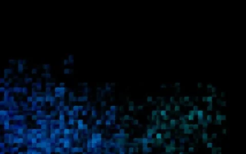 Dark BLUE vector pattern in square style. Stock Illustration