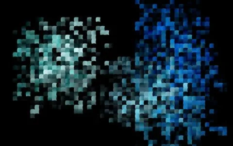 Dark BLUE vector pattern in square style. Stock Illustration