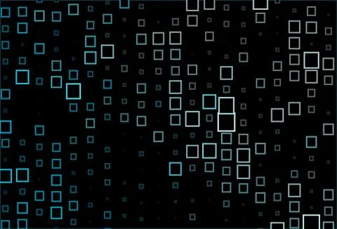 Dark BLUE vector pattern in square style. Illustrazione stock