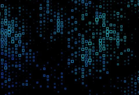 Dark BLUE vector pattern in square style. Stock Illustration