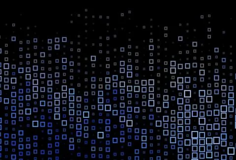 Dark BLUE vector pattern in square style. イラスト素材