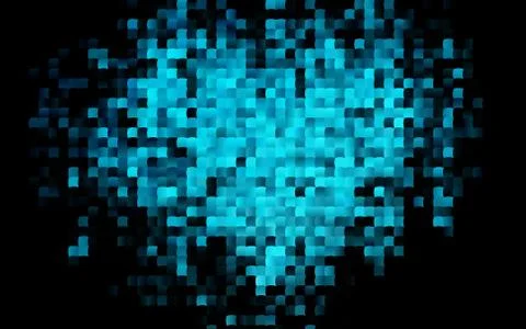 Dark BLUE vector pattern in square style. Stock Illustration