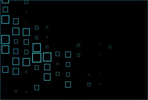 Dark BLUE vector pattern in square style. Illustrazione stock