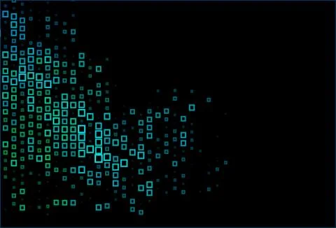 Dark BLUE vector pattern in square style. Illustrazione stock