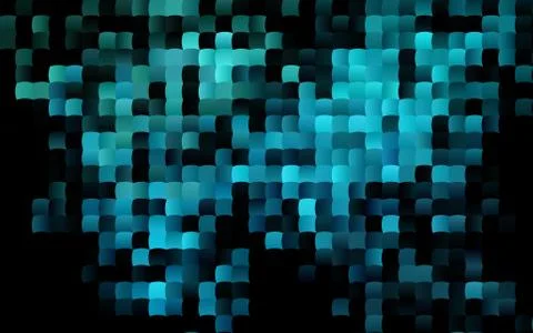 Dark BLUE vector pattern in square style. Stock Illustration