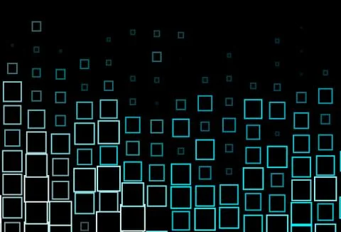 Dark BLUE vector pattern in square style. 스톡 일러스트