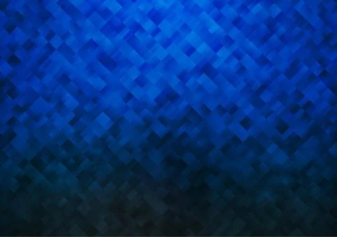 Dark BLUE vector pattern in square style. Stock Illustration