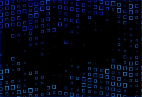 Dark BLUE vector pattern in square style. Stock Illustration
