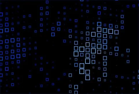 Dark BLUE vector pattern in square style. Stock Illustration