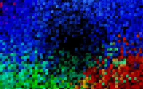 Dark BLUE vector pattern in square style. Stock Illustration