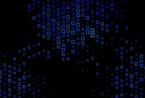 Dark BLUE vector pattern in square style. イラスト素材