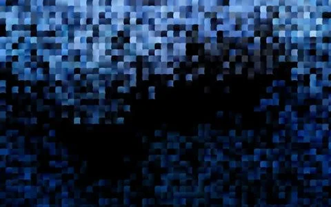 Dark BLUE vector pattern in square style. Illustrazione stock