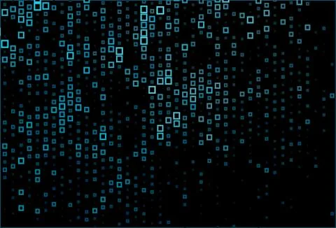 Dark BLUE vector pattern in square style. Stock Illustration