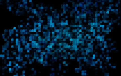 Dark BLUE vector pattern in square style. イラスト素材