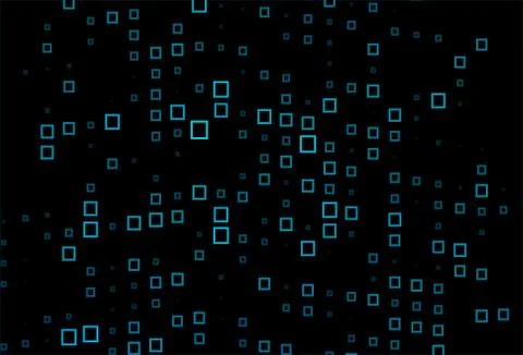 Dark BLUE vector pattern in square style. Illustrazione stock